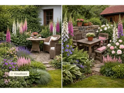 sazenice dvouletky náprstník červený, mix barev sazenice-kvetin.cz VIZUALIZACE: náprstní, růže, kapradí, čechrava, aj.