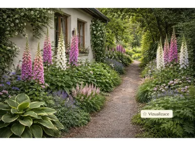 sazenice dvouletky náprstník červený, mix barev sazenice-kvetin.cz VIZUALIZACE. náprstník, bohyška, nepeta, čechrava, kapradí aj.