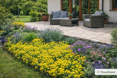 sazenice tařinka horská sazenice-kvetin.cz VIZUALIZACE: tařinka, levandule, ostřice, hlaváč aj.