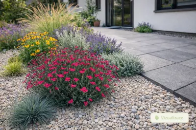 VIZUALIZACE: hvozdík kropenatý, kostřava, levandule, krásnoočko