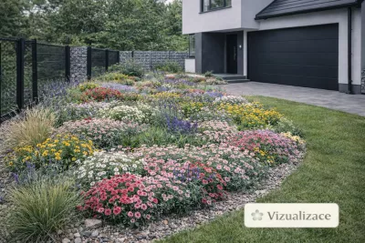 VIZUALIZACE: hvozdík zahradní, dochan, levandule, šalvěj aj.