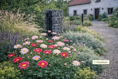 VIZUALIZACE: kopretina šarlatová, pelyněk, agastache, třtina ostrokvětá aj.