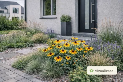 VIZUALIZACE: třapatka, kostřava, nepeta a traviny