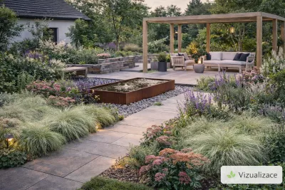 VIZUALIZACE: ostřice, rozchodník, šalvěj, rozrazil, mateřídouška aj.