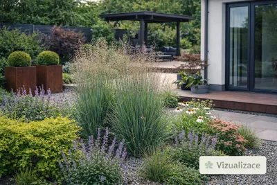 VIZUALIZACE: proso, nepeta, třapatky, rozchodník aj.