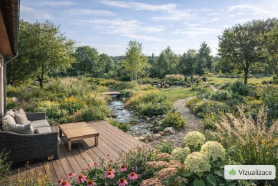 VIZUALIZACE: třtina rákosovitá, třapatka, hortenzie, šalvěj aj.