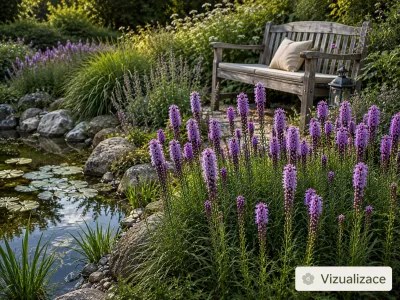 sazenice trvalky šuškardy klasnaté 'Kobold' / liatris spicata 'Kobold' sazenice-kvetin.cz