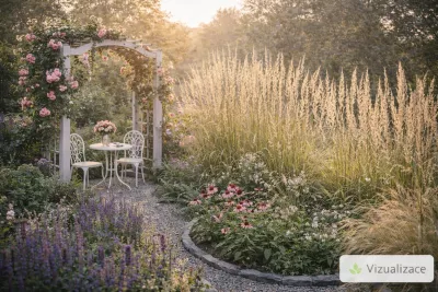 VIZUALIZACE: třtina ostrokvětá, třapatka, šalvěj, kavyl aj.